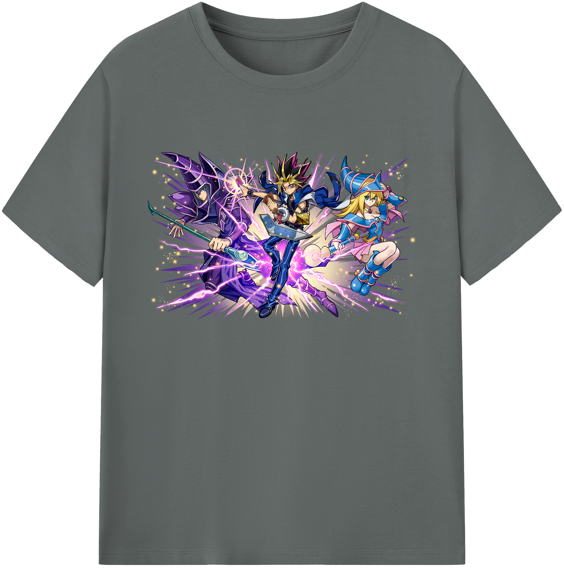 遊☆戯☆王 Yu-Gi-Oh! 綿100％ メンズ半袖Tシャツ｜肌触りやわらか＆通気性